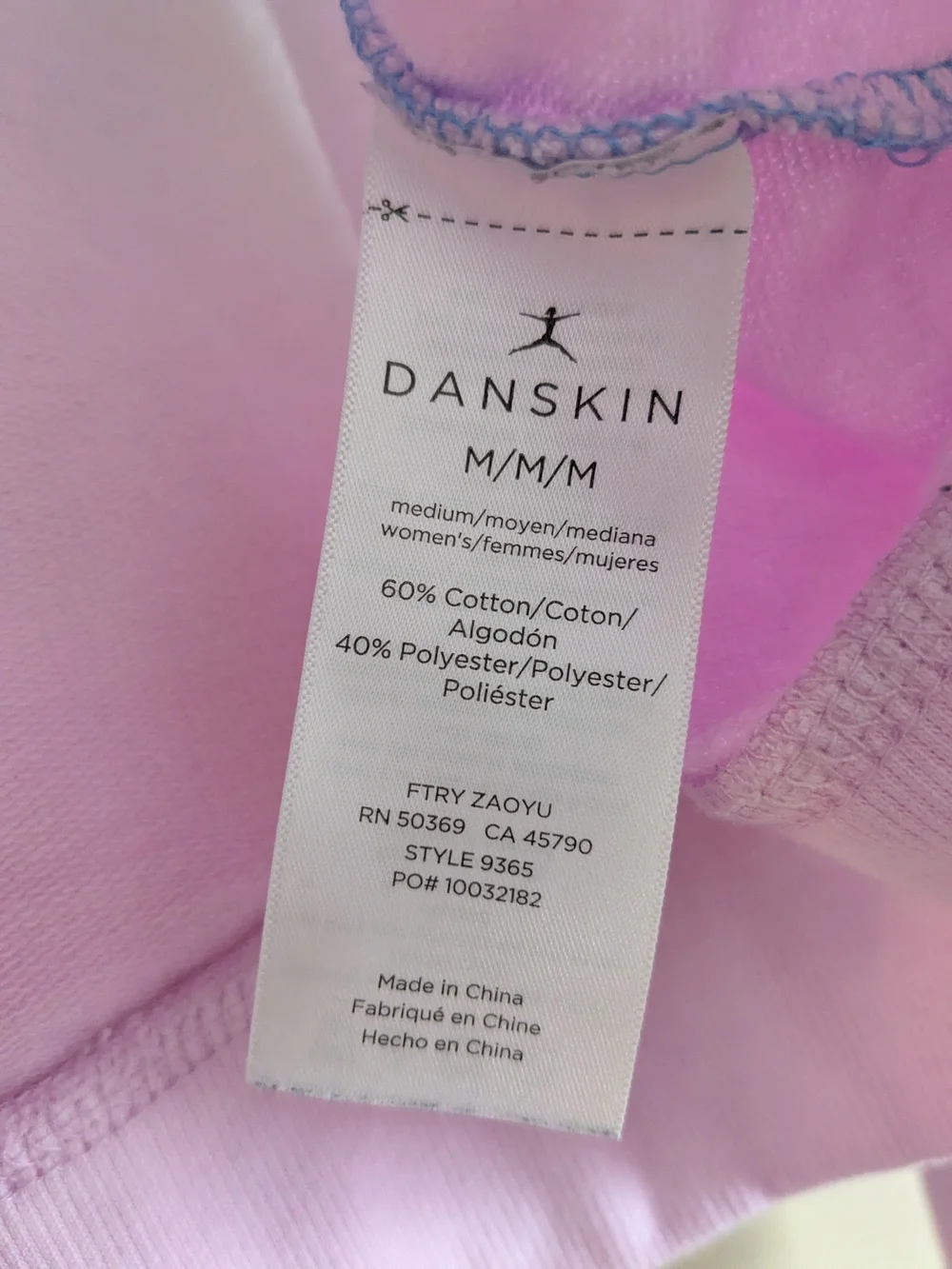 Ombre Blue White Pink Hoodie Sweater - Picture 9 of 9